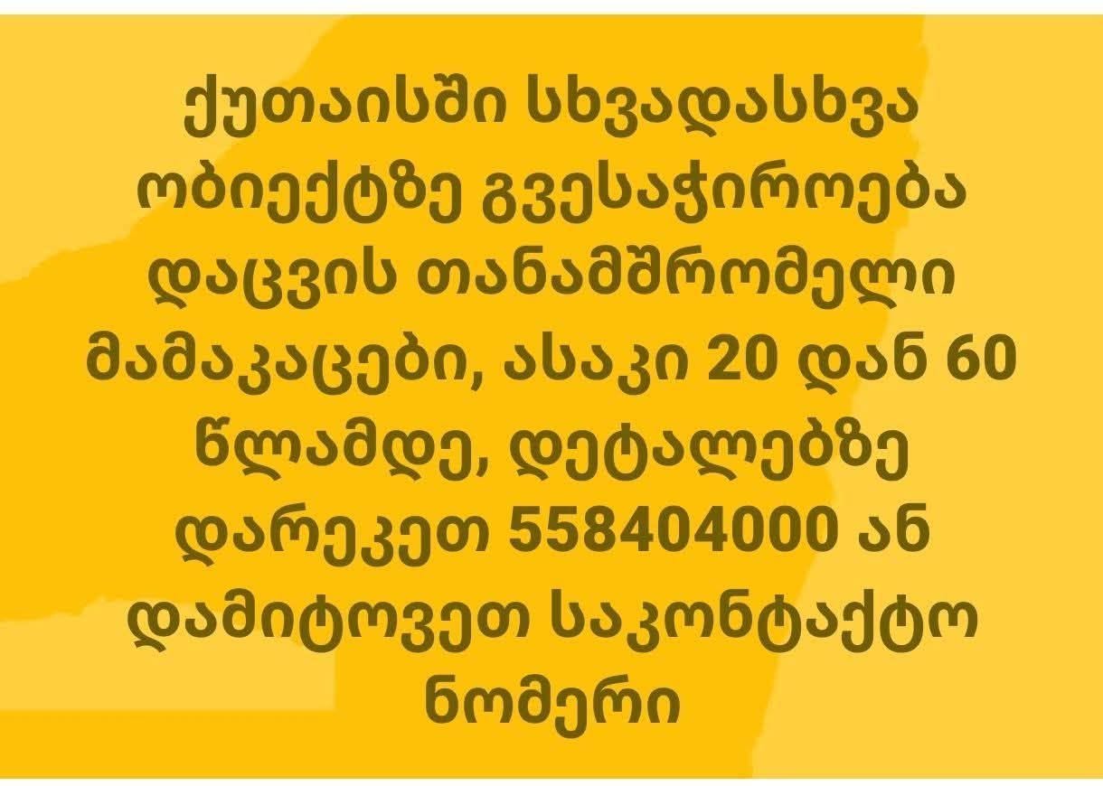 დაცვის თანამშრომლები ქუთაისში