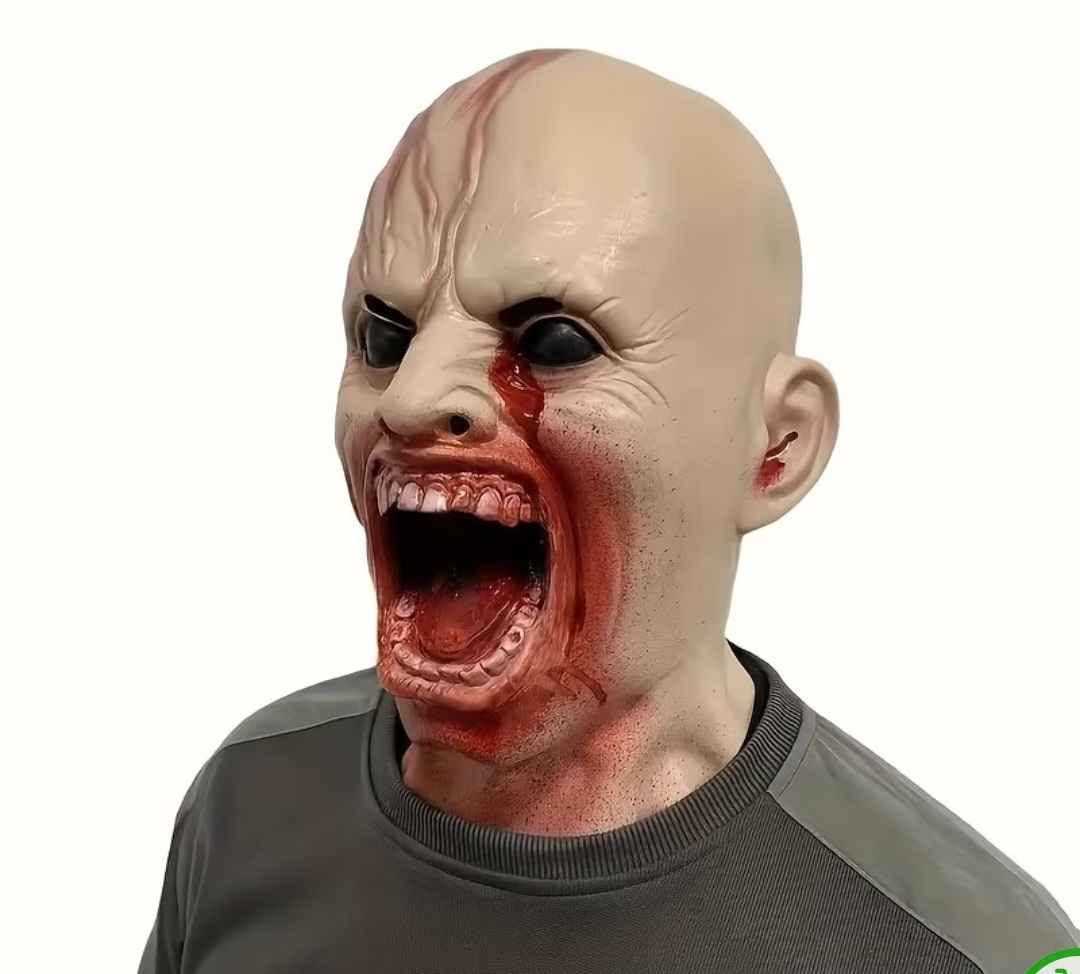 Masks for Halloween are sold, good quality rubber — 90₾