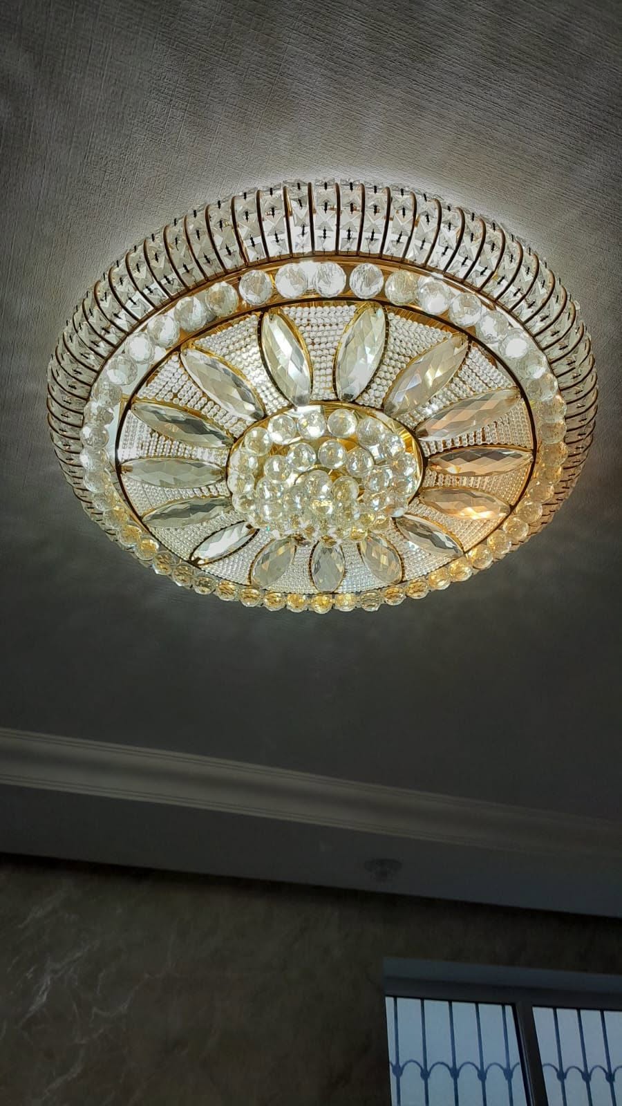 Big chandelier costs 110 ₼ and has 21 lamps
