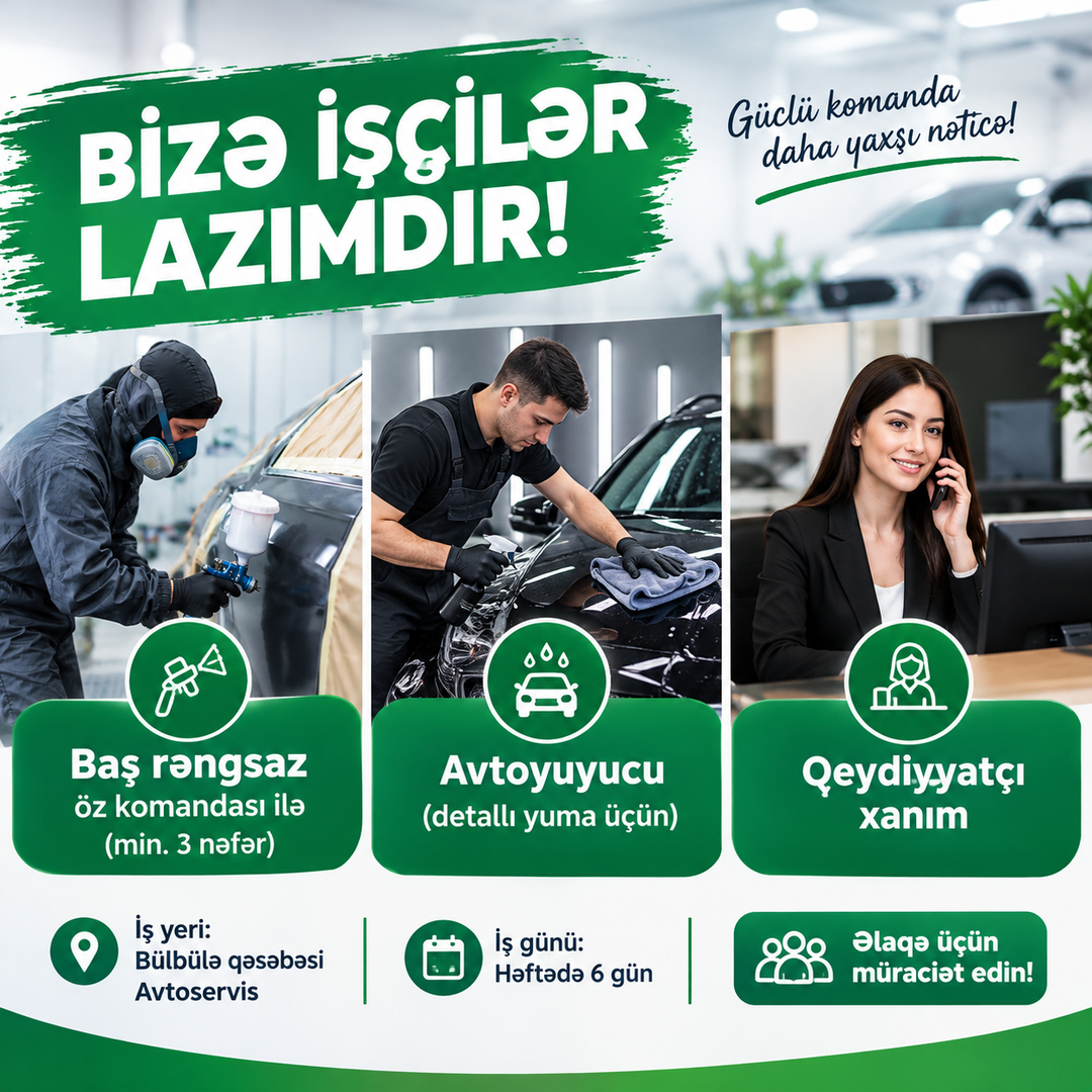 ბიულბიულის სოფელში მდებარე ავტოსერვისში ქვემოთ მითითებული თანამშრომლები