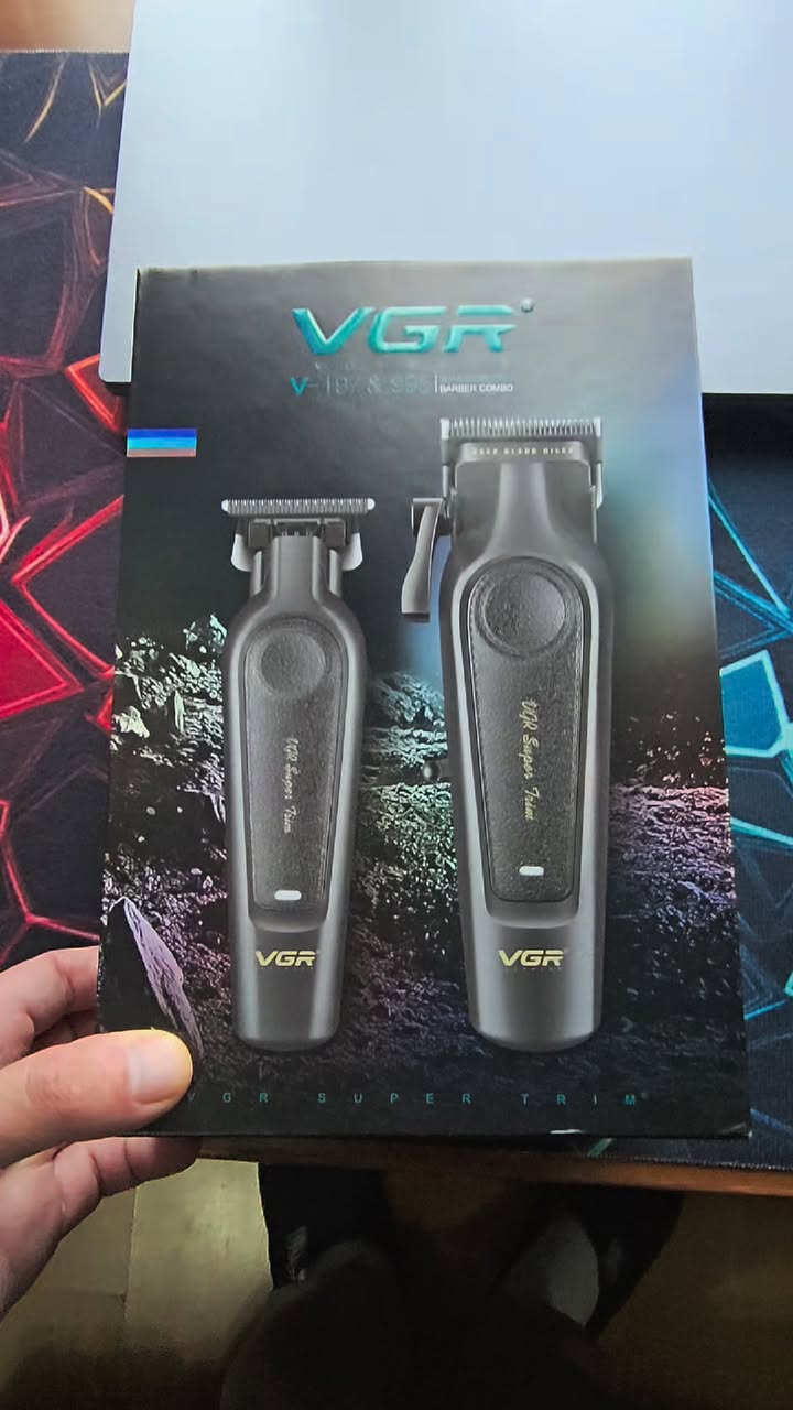 VGR V-197 + V-995 barber trimmer set
