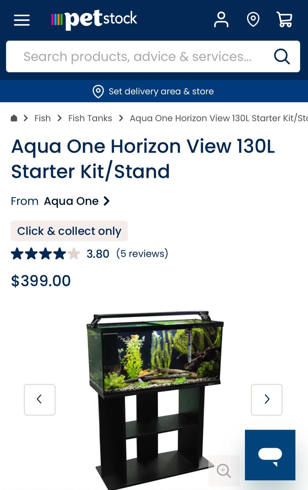 Aqua One Horizon View 130L Aquarium