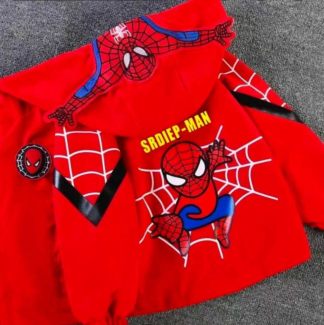 ბავშვის წითელი ქურთუკი Spider-Man