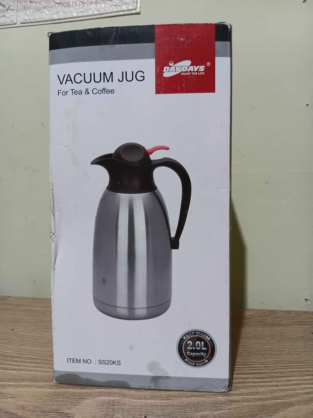 2 L stainless steel vacuum jug