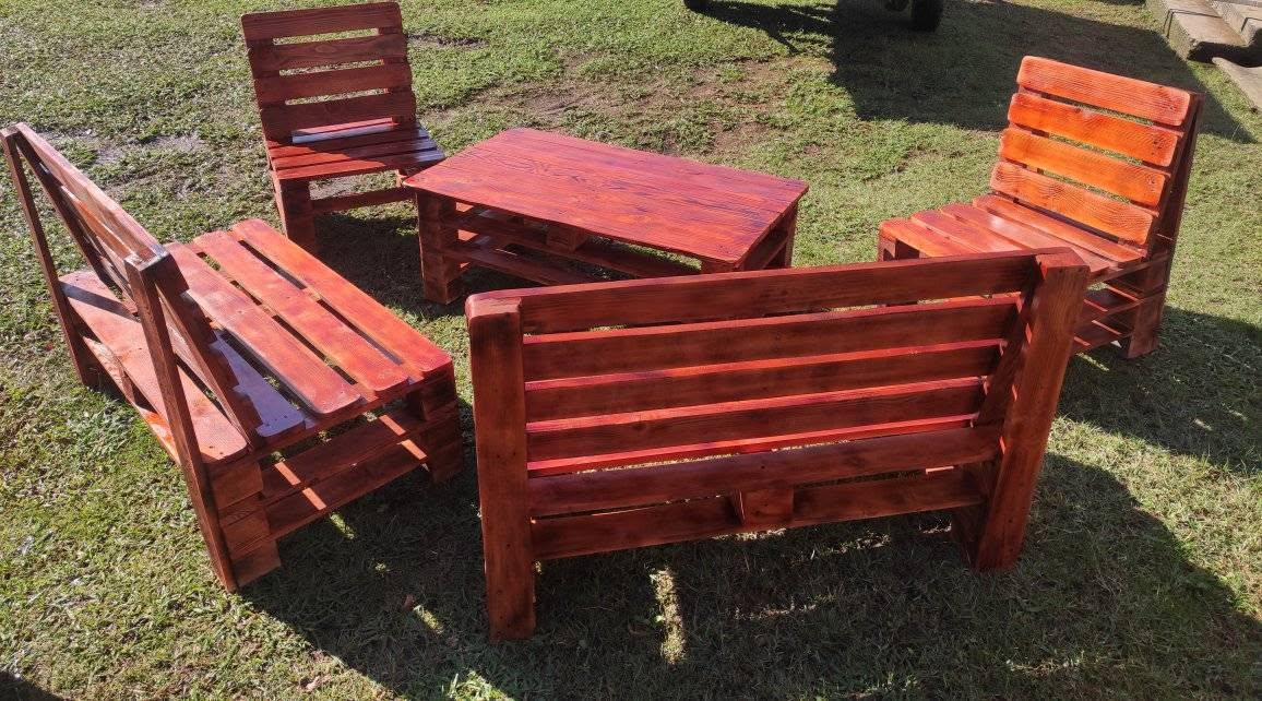 Pallet garden furniture set, Guria
