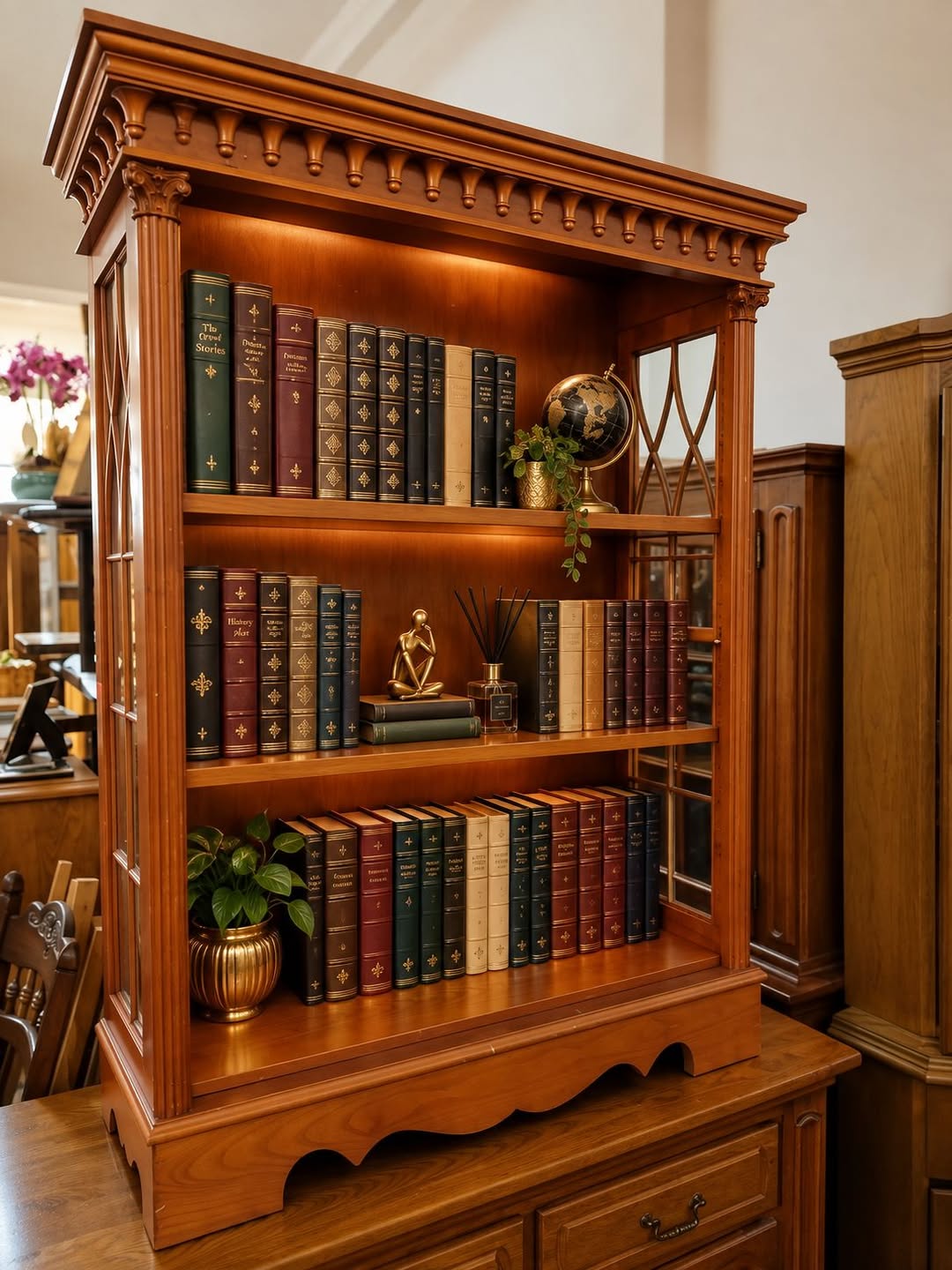 Beautiful wooden bookshelf for sale — 350₾