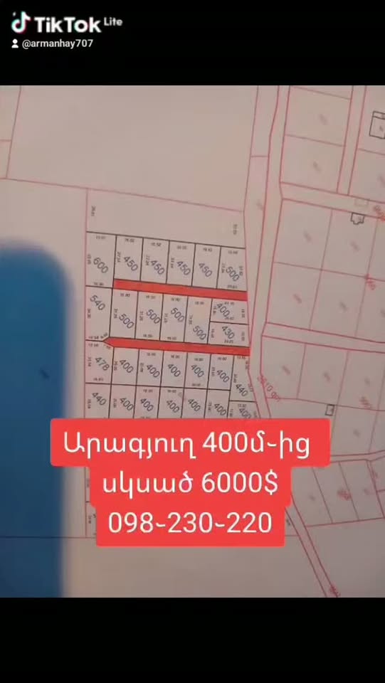 400 km2'den başlayan araziler