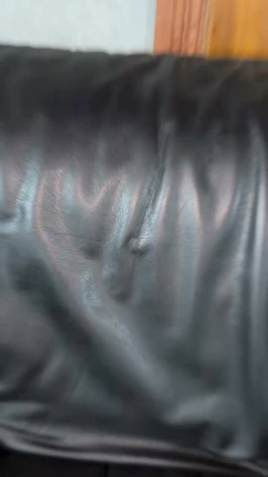 Black sofa, dark upholstery