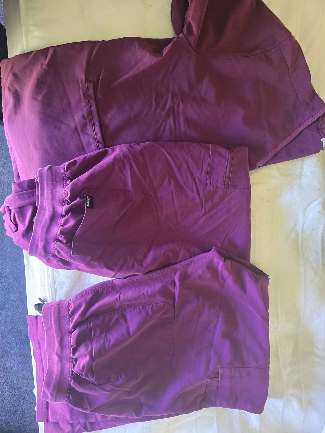 фиолетовая рубашка airmed 3xl, прямые брюки