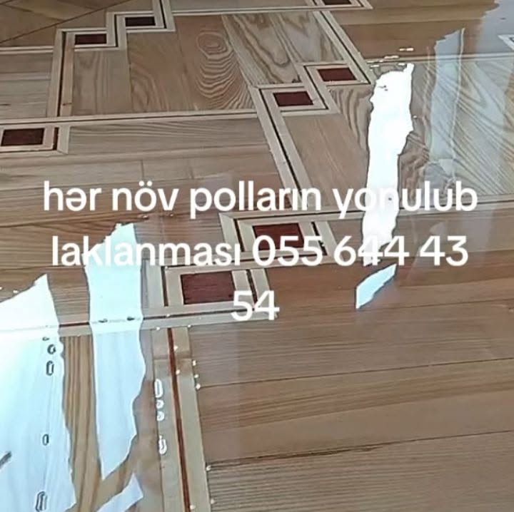 Hər növ polların yonulub laklanması