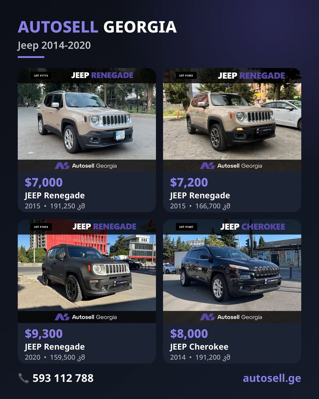 Jeep Renegade & Cherokee — 2014–2020