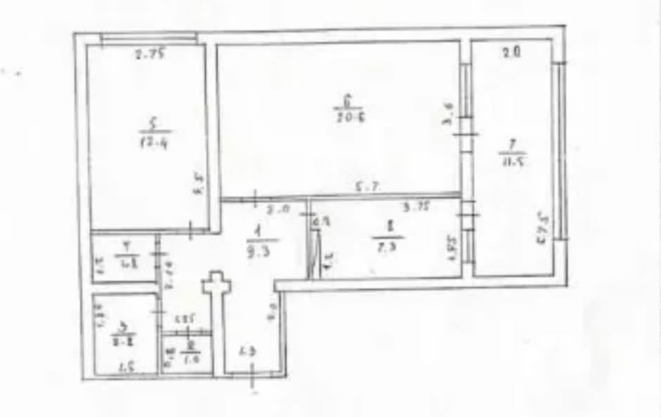 3-room apartment for sale, Yerevan — $97,000