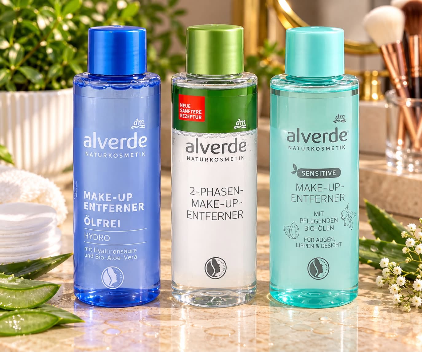 Alverde მაკიაჟის მოსაშორებელი სითხეები