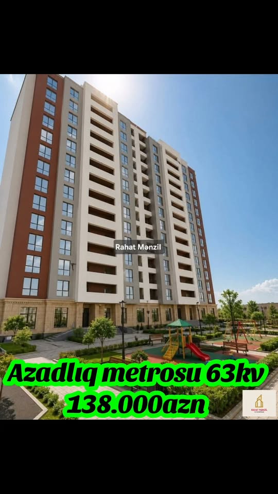A 2-room apartment is for sale in Baku — 138,000 ₼