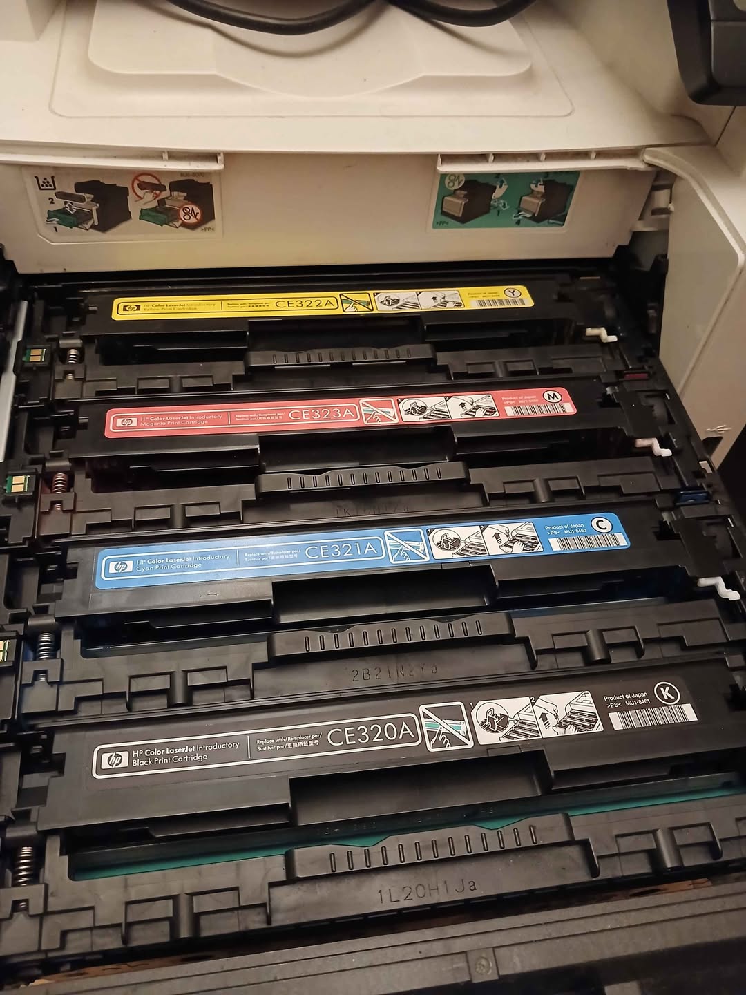 HP Color LaserJet kartuşları CE320A–323A