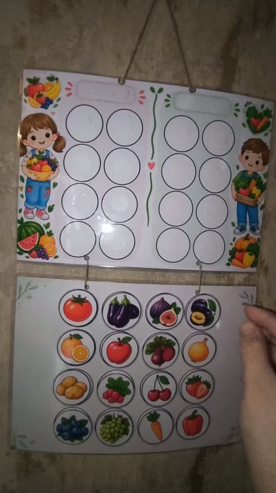 Meyve ve sebze iki parçalı tabla