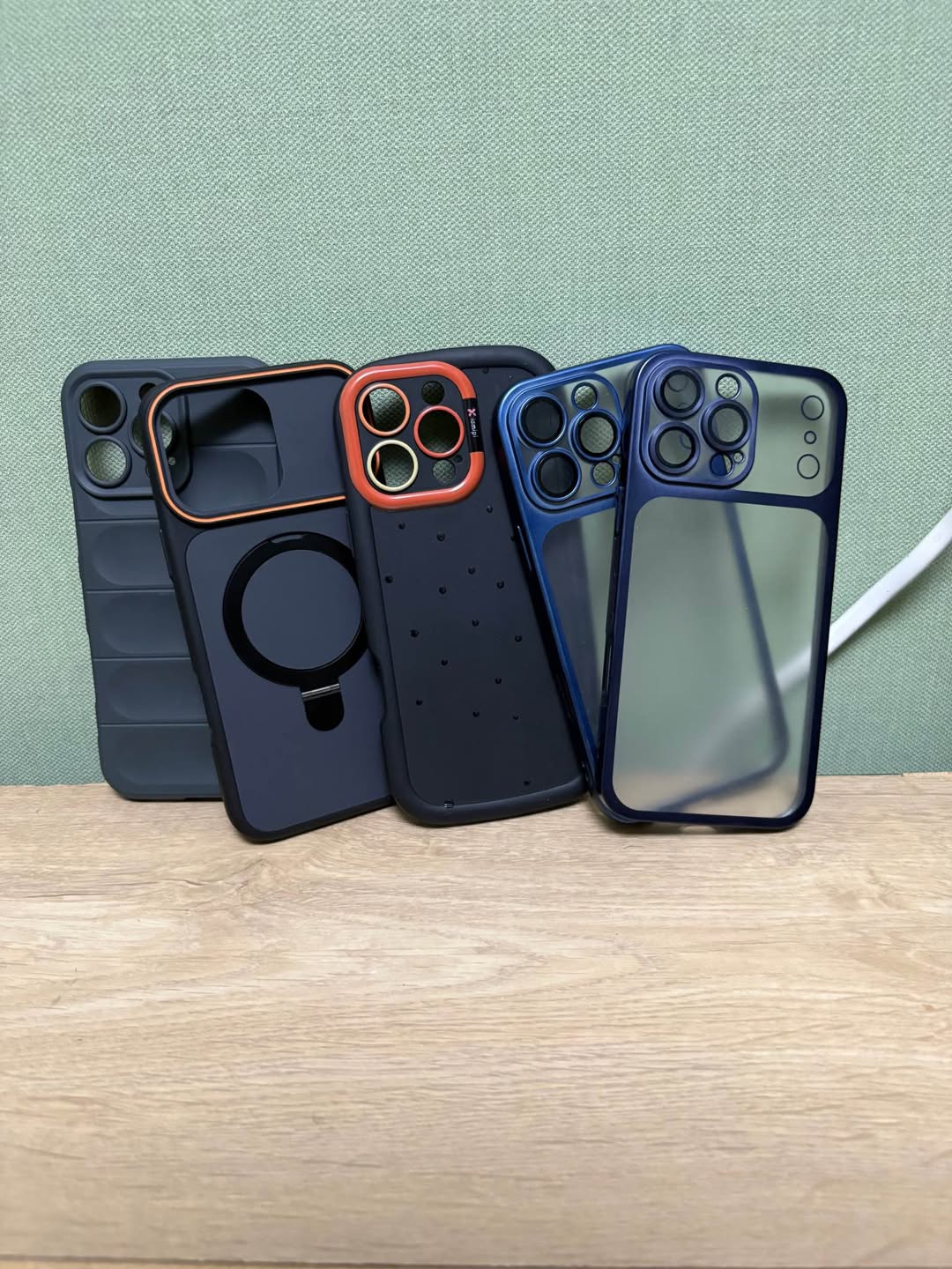 Phone cases, five styles