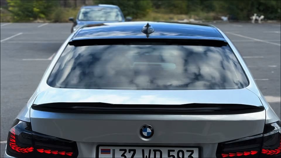 BMW sedan, silver, no problems