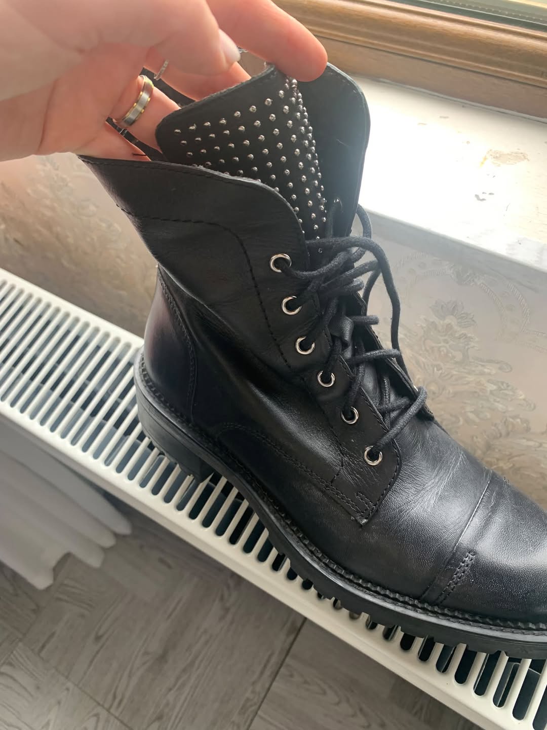 Zara შავი ბათინკი 36/37