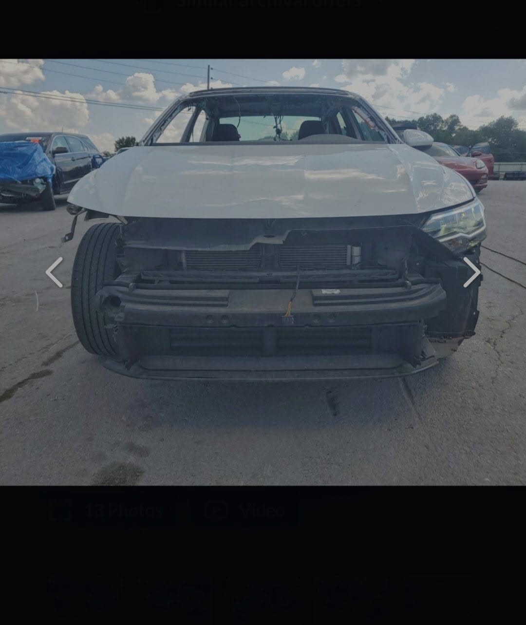 Jetta 2023 sedan, damaged front