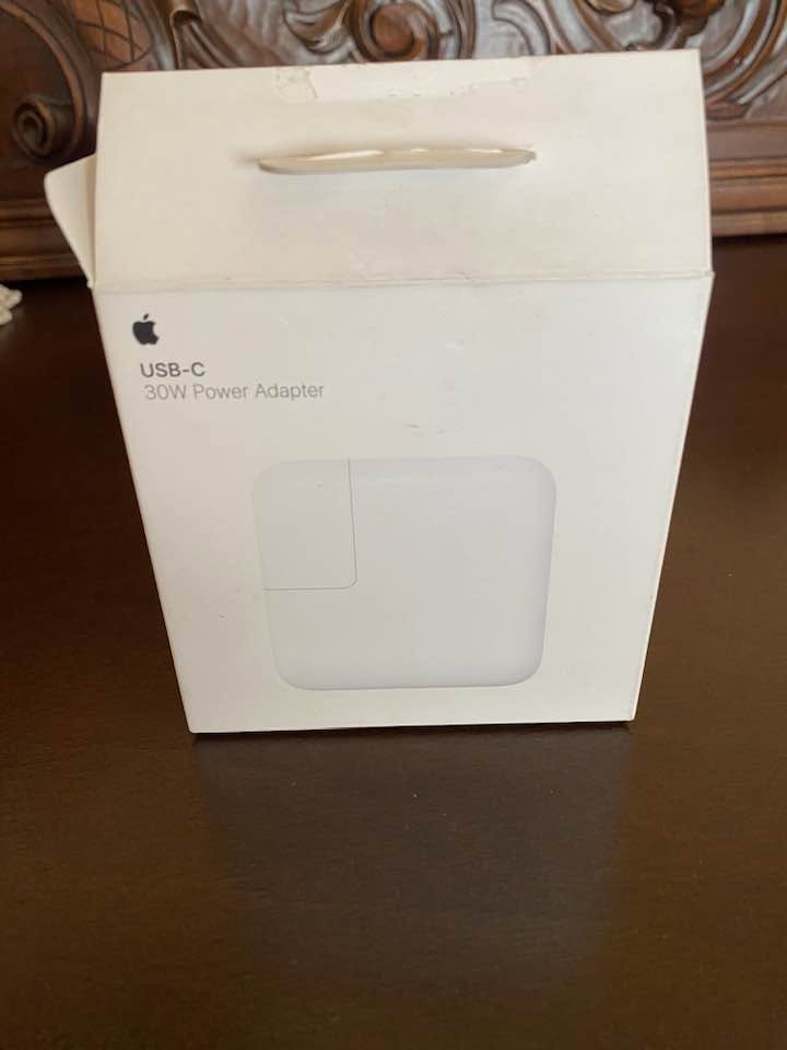 Apple USB-C 30W power adapter, new