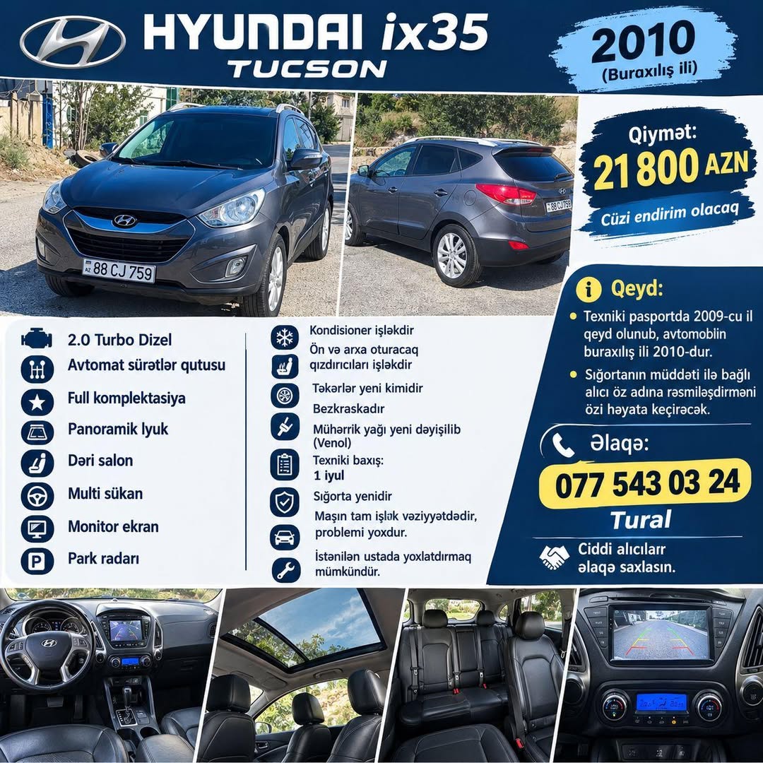 Hyundai ix35 Tucson 2010, 2.0 diesel