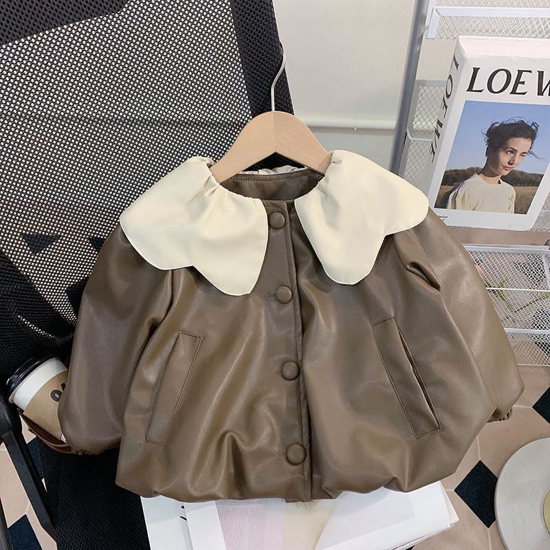 Brown children's coat 90-140 cm