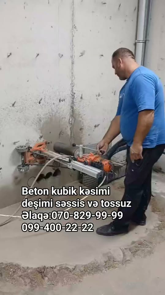 Concrete cutting drilling silently and dustlessly