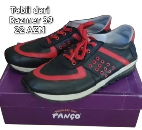 Təbii dəri ayaqqabı, razmer 39