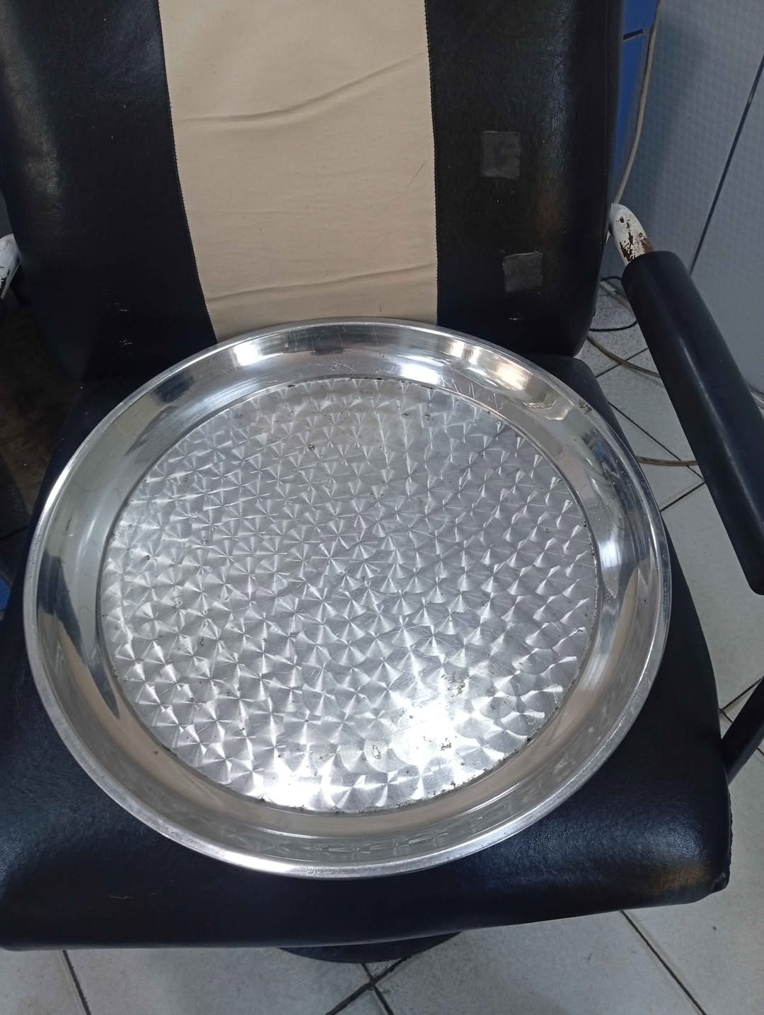 Böyük metal servis sinisi, 45 sm