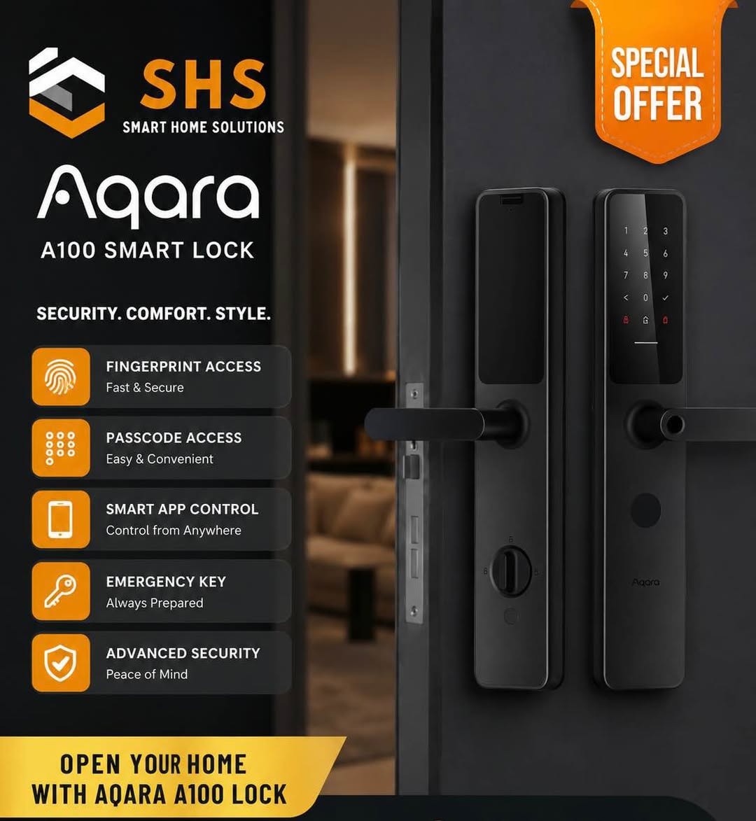 Aqara A100 smart lock, fingerprint and code