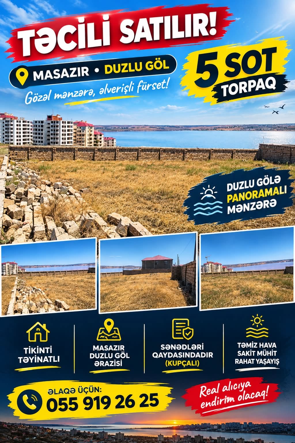 5 sot torpaq, Masazır, Duzlu göl