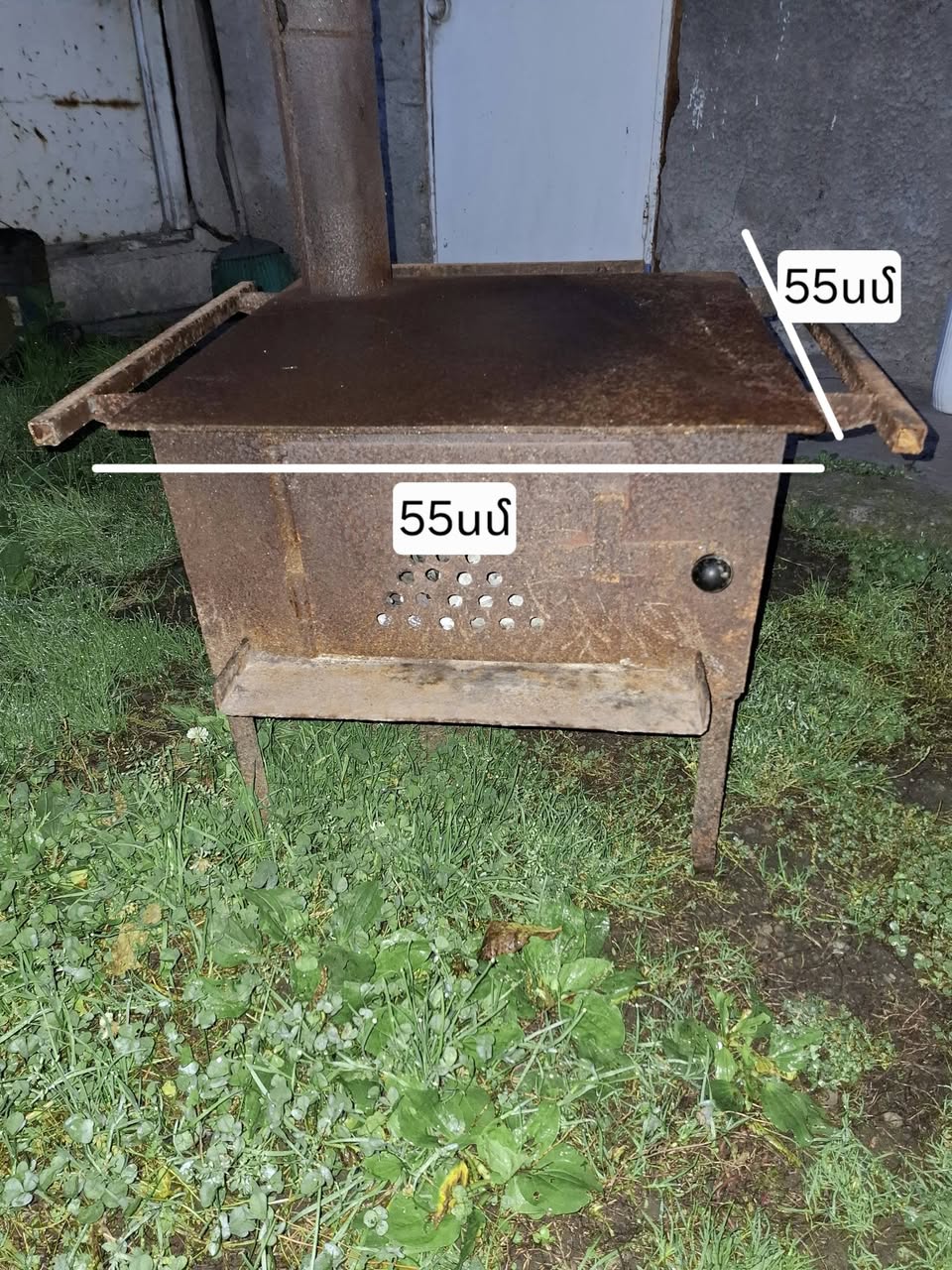 Հաստ երկաթե փայտի վառարան, 55 սմ