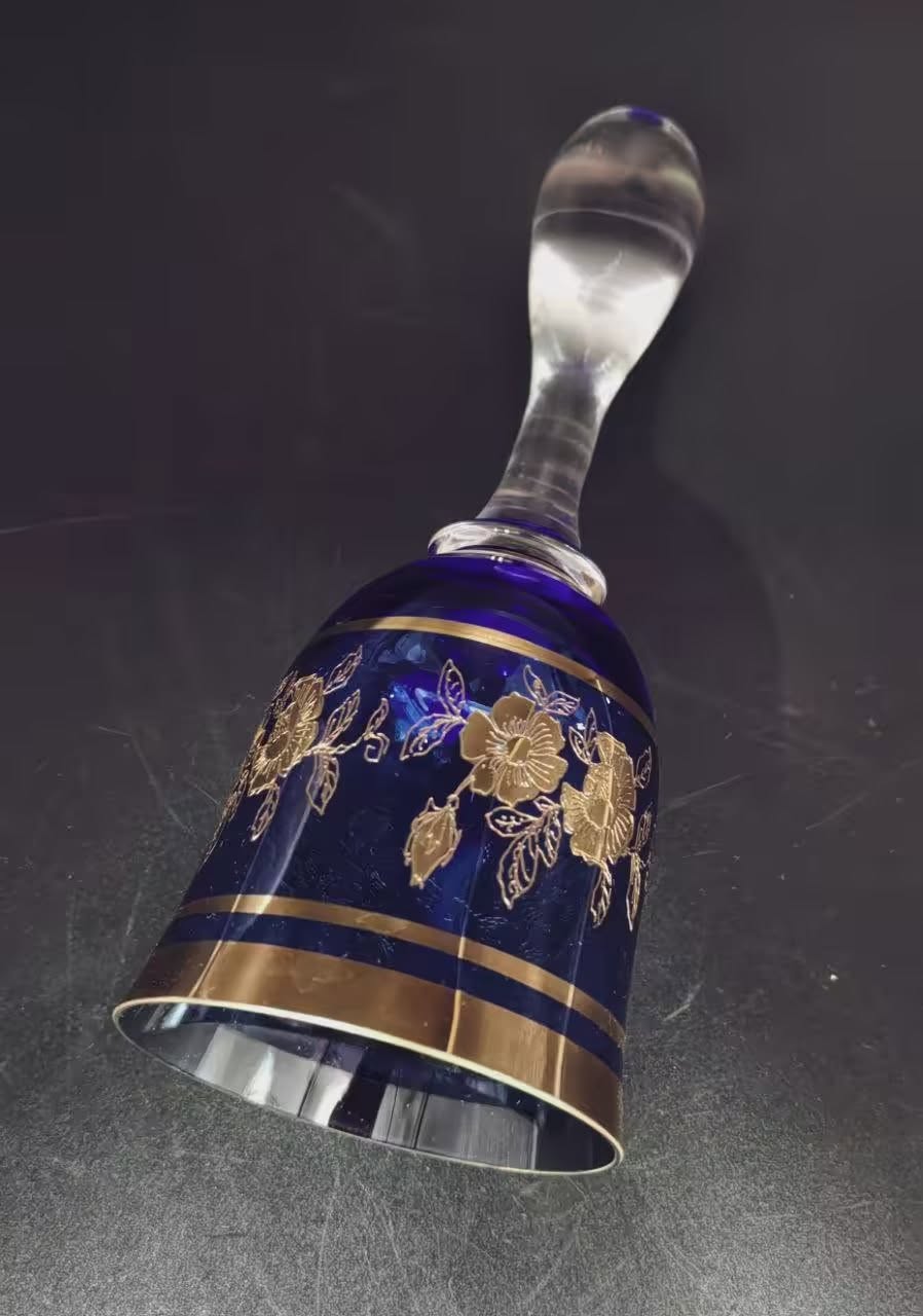 Бокал, стекло, золочение, Чехословакия