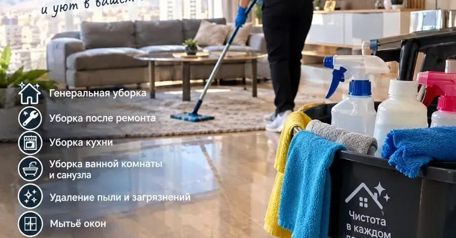 Բնակարանների մաքրման ծառայություն cleaning service уборка