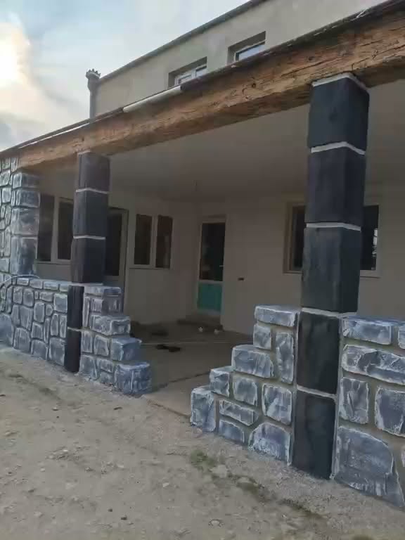 ქვიშა ცემენტის ნაზავით მოხატვა დეკორატიული ლესვა
