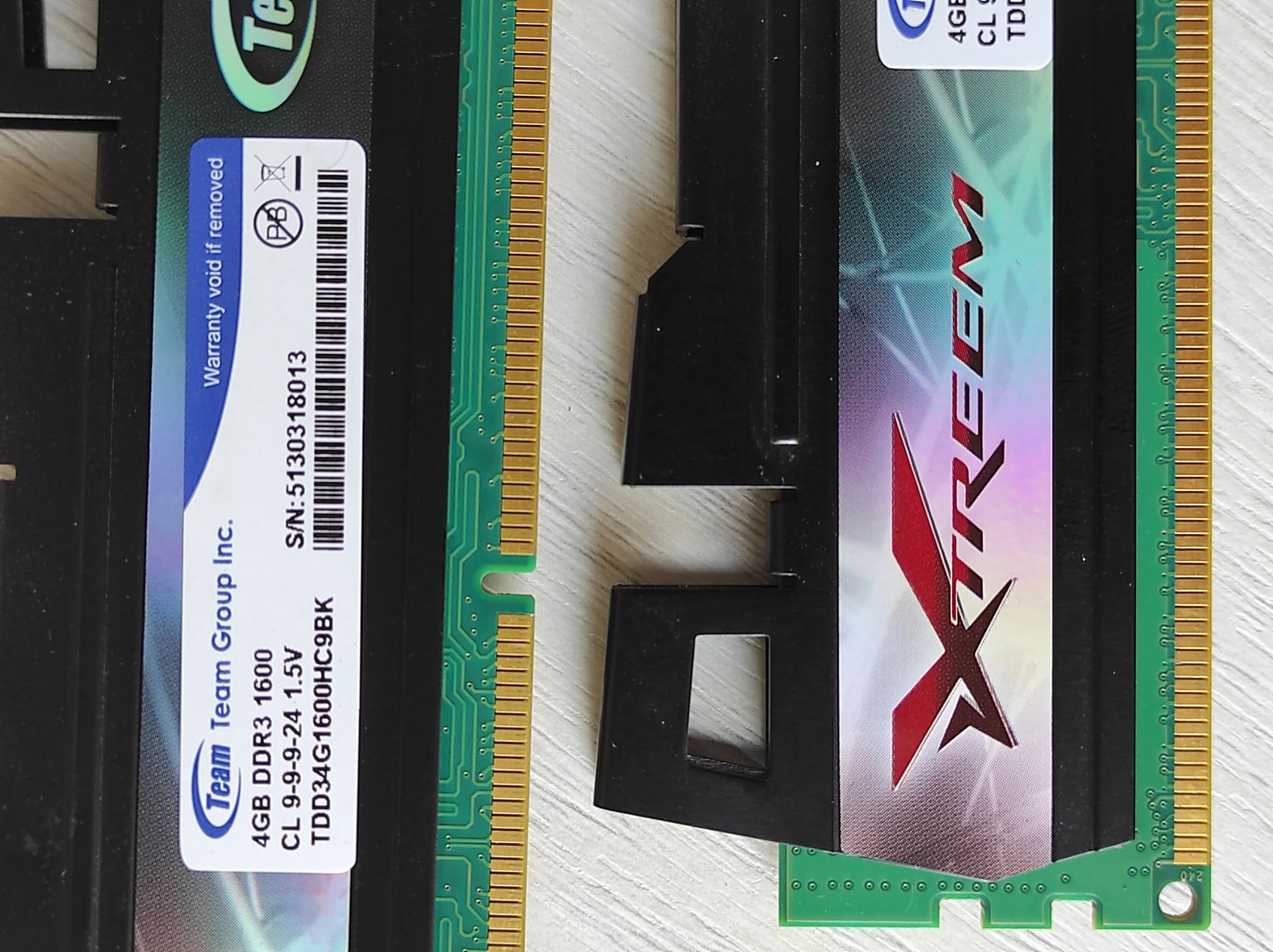 Team Xtreem DDR3 4GB 1600MHz RAM