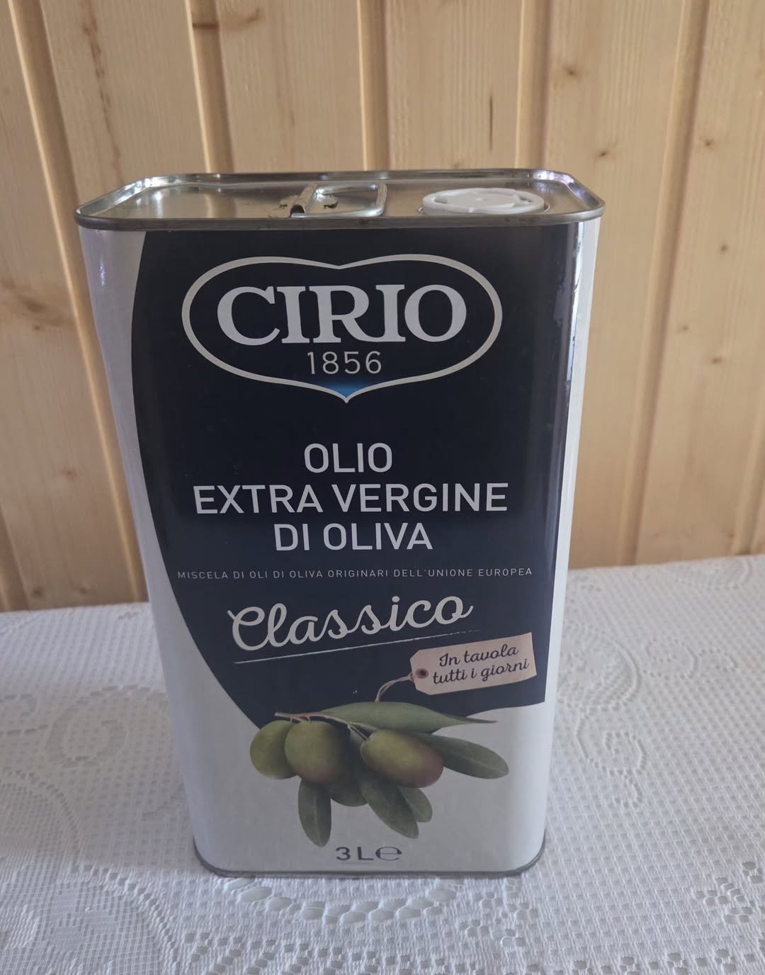 Cirio olive oil, 3 L, unopened