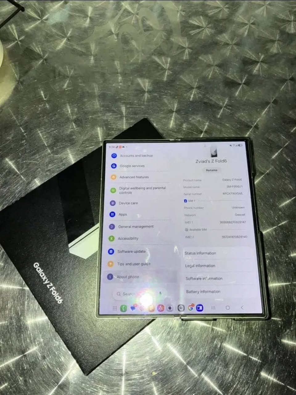 SamsungGalaxy Z Fold 6 12/512 փոխանակվում է/վաճառվում է