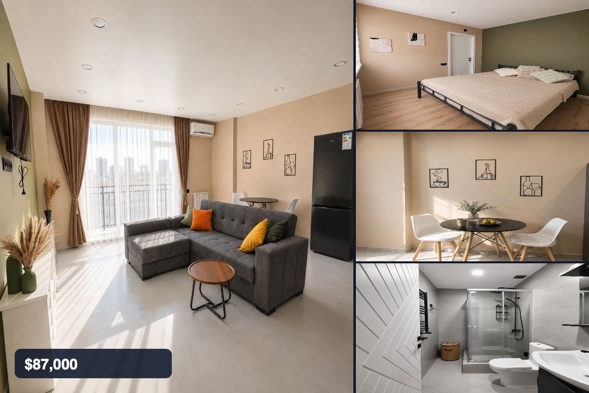 2-room apartment for sale, Batumi — $87,000