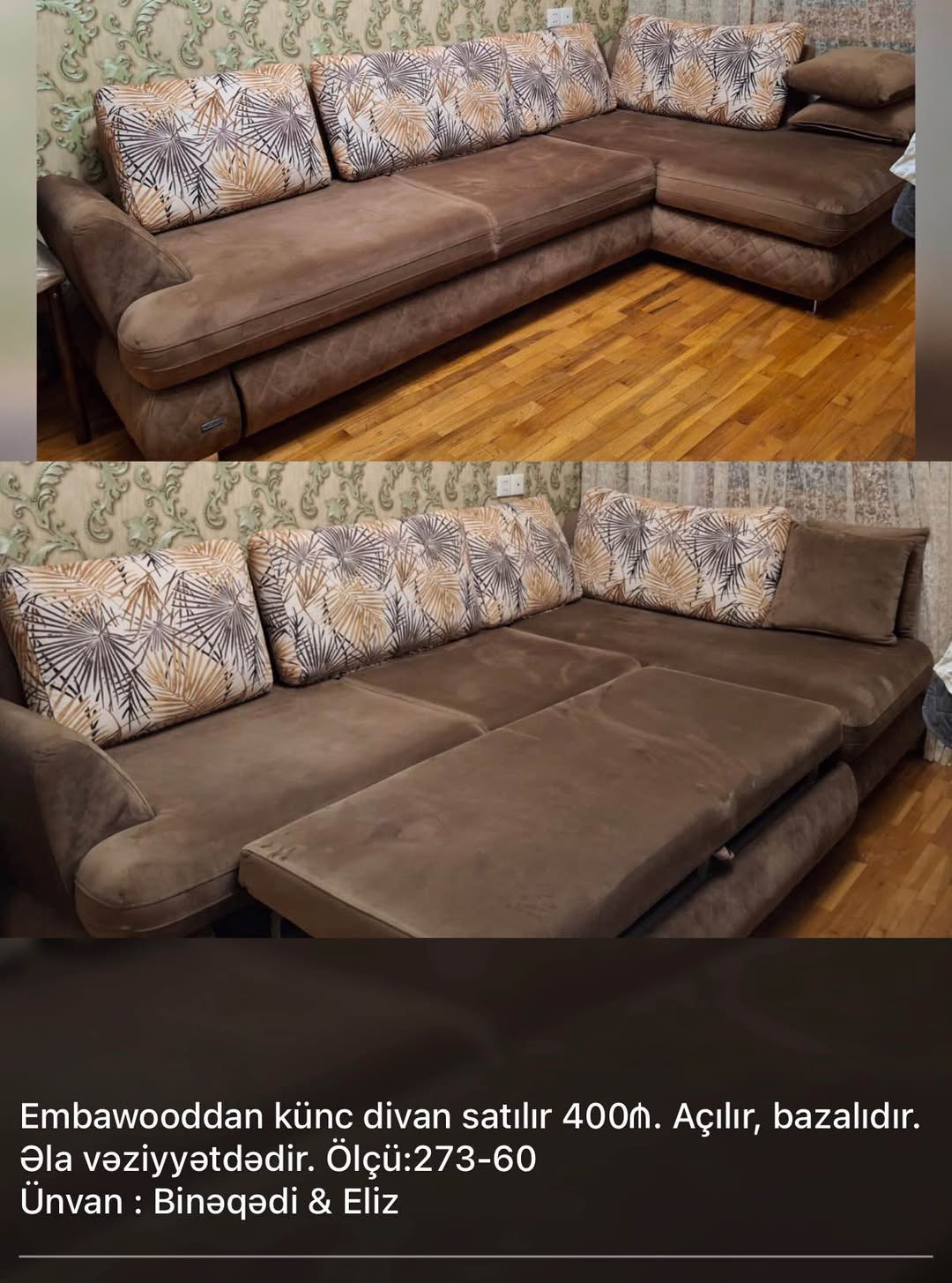 Künc divan, açılan, bazalı, Embawood