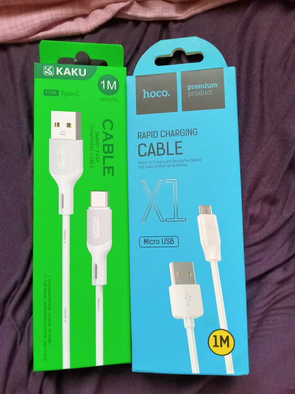 New KAKU and hoco charging cables