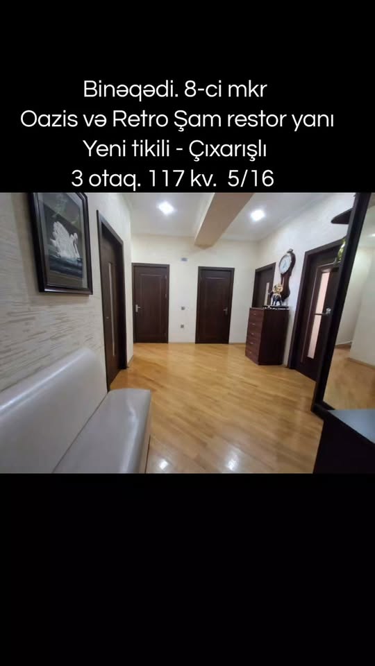 3-room apartment for sale, Baku