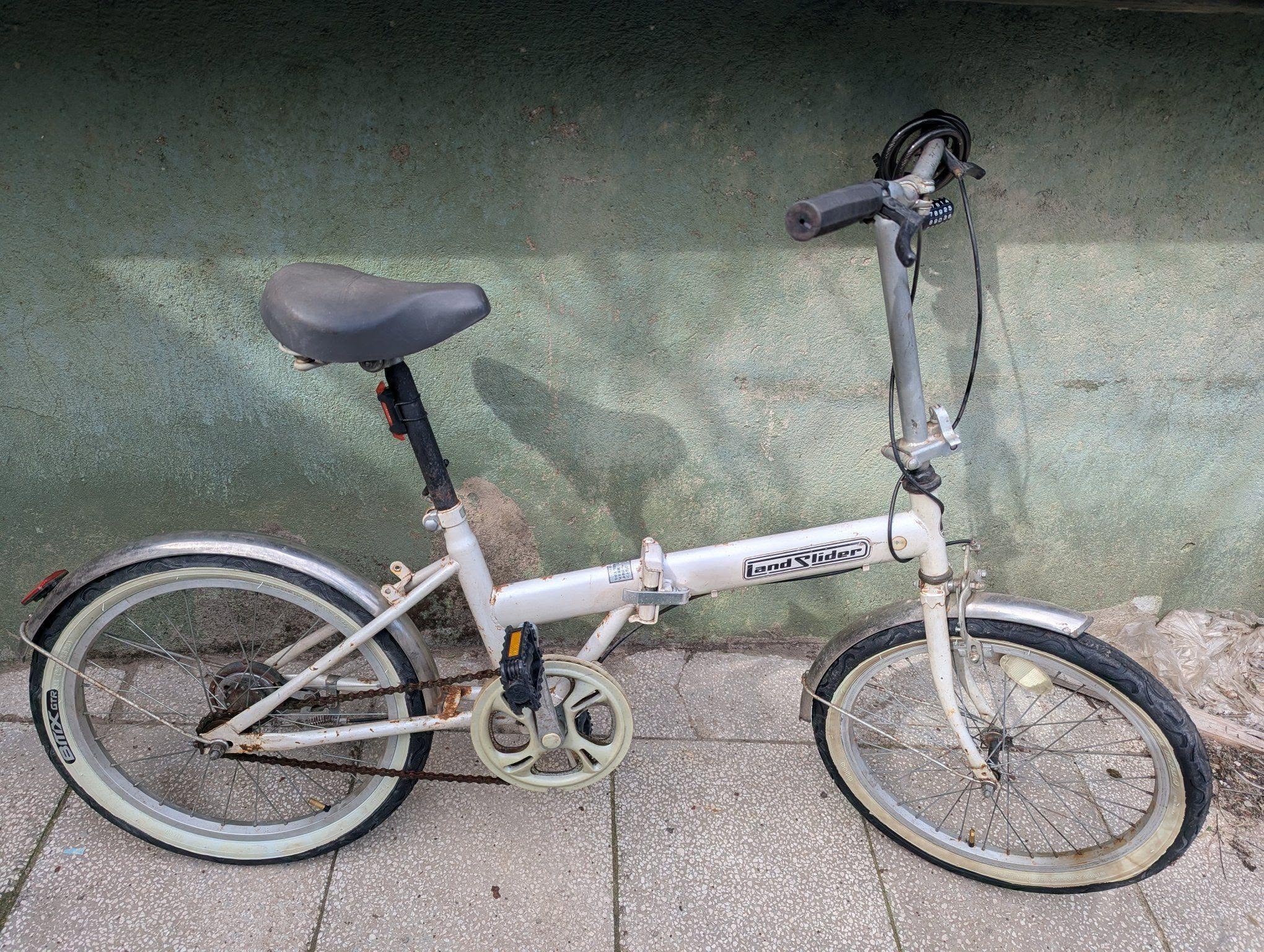 Landslider katlanabilir bisiklet, retro Japon