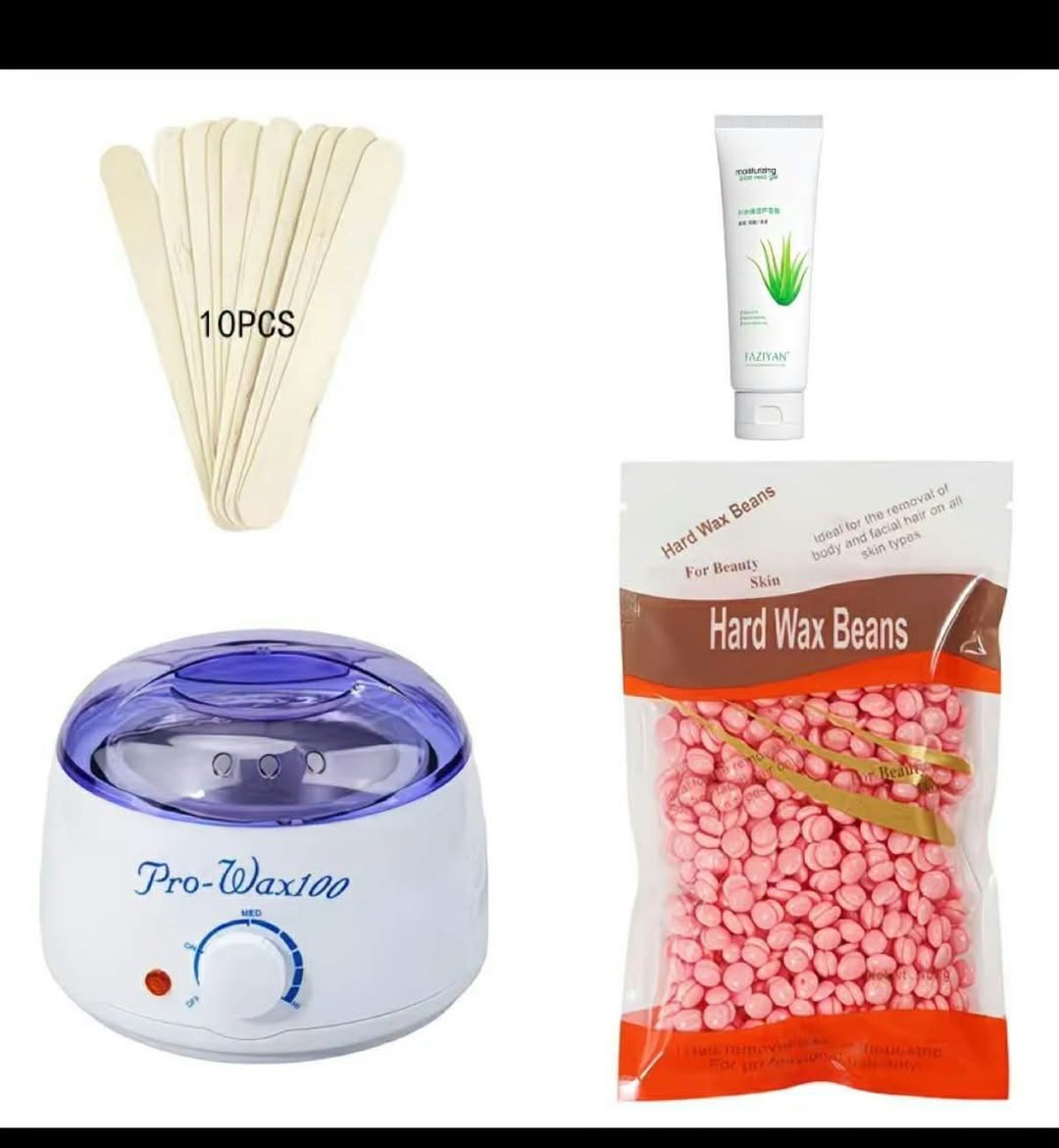 Hard wax beans kit with warmer
