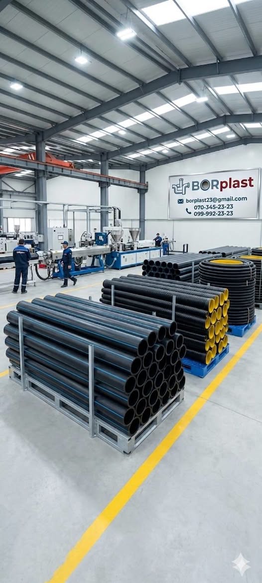 Bütün növ plastik borular, istehsal və satış