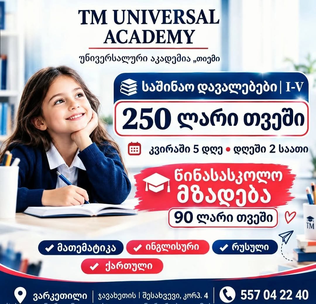 Preparation of homework for grades I-V