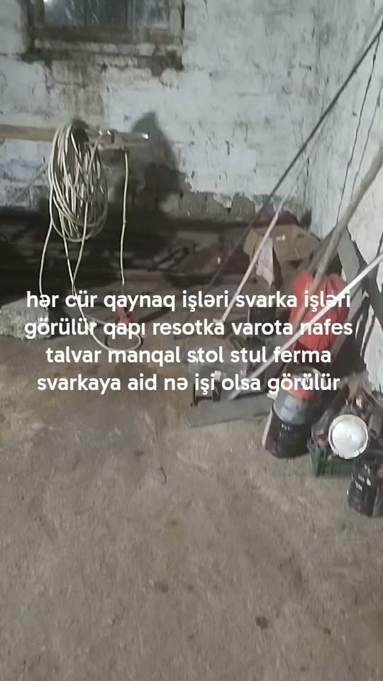 Hər cür qaynaq işləri, qapı və hasar