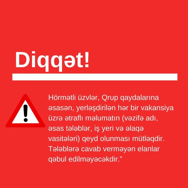 İş Elanları - Aktiv Vakansiyalar ✅
