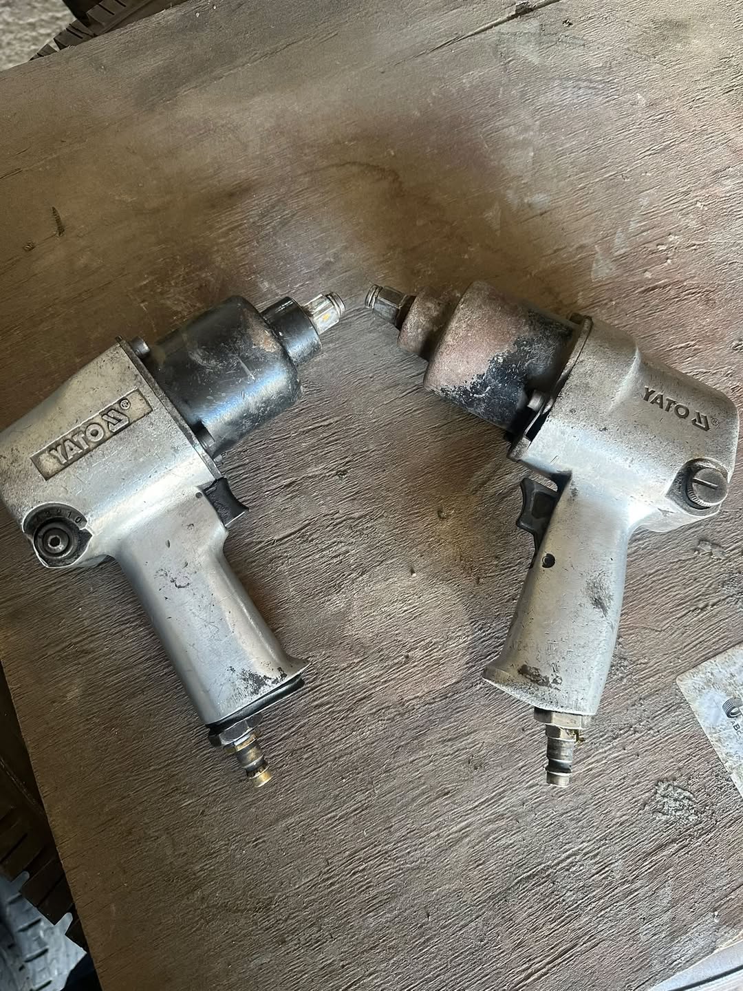 Two YATO air pneumatic wrenches
